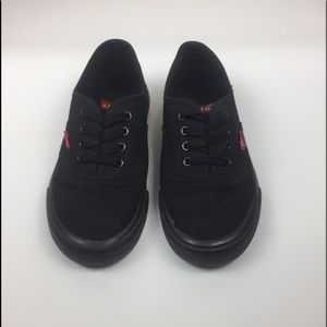 Black Levi Strauss Low Top Sneakers